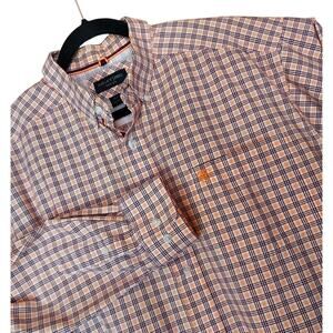 Ariat Pro Series Fresno Classic Fit L/S Men's Plaid Shirt Western Rodeo Size XL